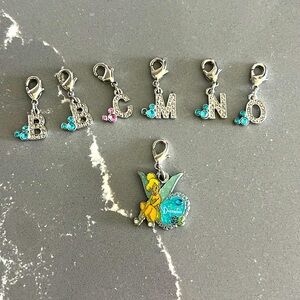 Disney Tinkerbell Charms December, B, C, M, N, O Lot